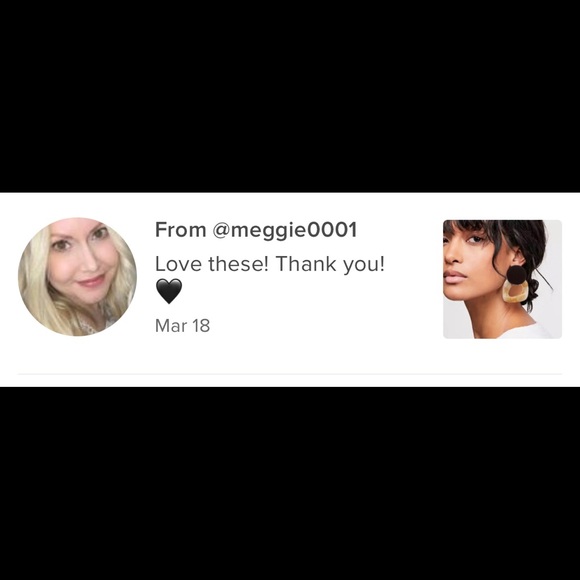 New! Geometric Statement Earrings - Picture 9 of 9